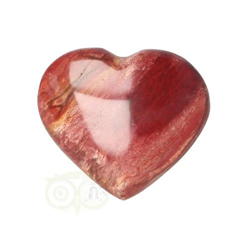 Versteend hout hart ± 3 cm Nr 60 -15 gram - Madagaskar, Sieraden, Tassen en Uiterlijk, Edelstenen, Nieuw, Verzenden