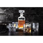 Luxe whiskey glazen set met karaf - 4 glazen - karaf 900 ml, Verzamelen, Verzenden, Nieuw