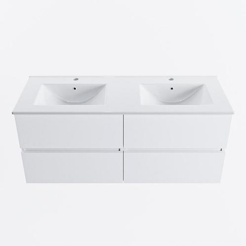 MONDIAZ VICA 120cm badmeubel onderkast Talc 4 lades., Doe-het-zelf en Verbouw, Sanitair, Bad, Nieuw, Ophalen of Verzenden