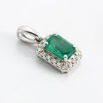 Zonder Minimumprijs - Hanger - 18 karaat Witgoud - 0.64ct., Sieraden, Tassen en Uiterlijk, Antieke sieraden