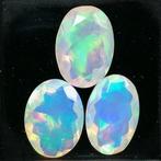 3 pcs Opaal - 5.01 ct - Instituto Gemólogico Español (IGE) -, Sieraden, Tassen en Uiterlijk, Edelstenen, Nieuw
