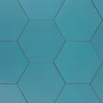 Vloertegel / wandtegel hexagon coimbra azuur blauw 17,5x20, Doe-het-zelf en Verbouw, Tegels, Ophalen, Keramiek, Nieuw, 10 m² of meer