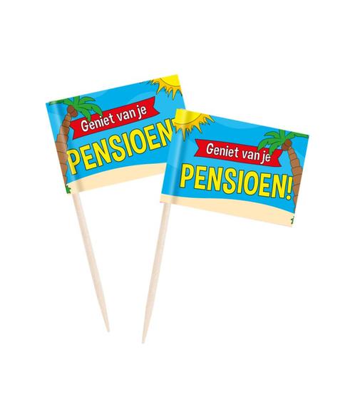Pensioen Cocktailprikkers 50st, Hobby en Vrije tijd, Feestartikelen, Nieuw, Verzenden