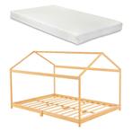 [en.casa] Kinderbed Vindafjord huisbed met matras bamboe 160, Kinderen en Baby's, Verzenden, Nieuw