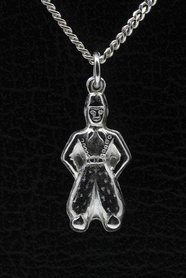 Zilveren Boer ketting hanger, Sieraden, Tassen en Uiterlijk, Kettinghangers, Verzenden