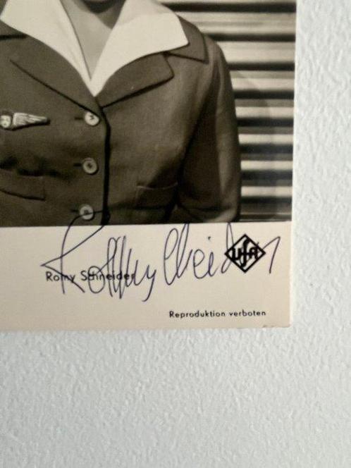 Mademoiselle Ange film - Romy Schneider autographe - Photo, Verzamelen, Film en Tv