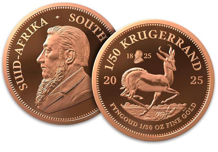 Officiële uitgifte 1/50e Krugerrand 2025, Postzegels en Munten, Munten en Bankbiljetten | Verzamelingen, Verzenden