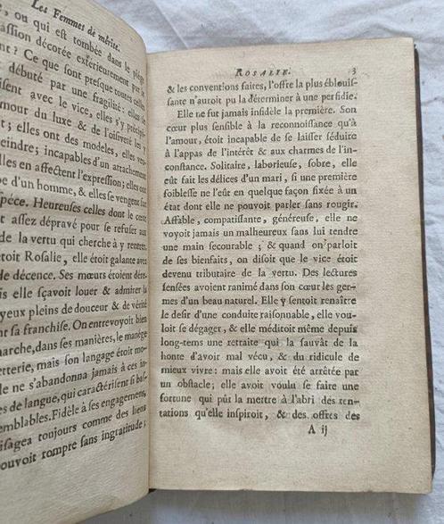 (Yon) - Les femmes de mérite. Histoires françaises - 1759, Antiek en Kunst, Antiek | Boeken en Bijbels