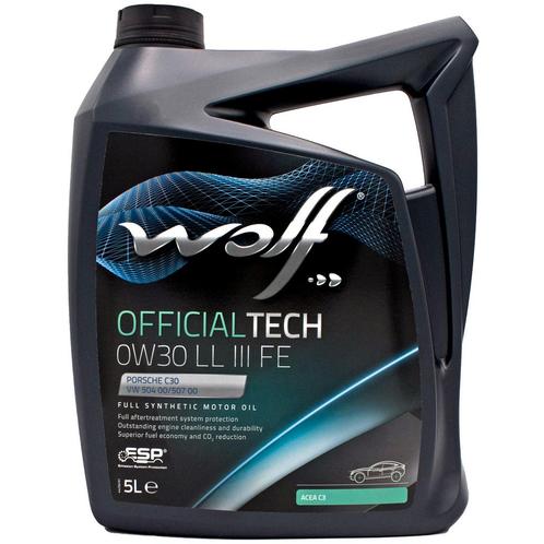 Wolf Officialtech 0W30 LL III FE Motorolie 5 Liter, Auto diversen, Onderhoudsmiddelen, Verzenden