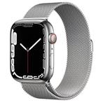 Apple Watch Series 7 45mm LTE Zilver met GARANTIE & verze..., Telecommunicatie, Mobiele telefoons | Apple iPhone, Ophalen of Verzenden