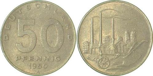 50 Pfennig Ddr 1950a, Postzegels en Munten, Munten | Europa | Niet-Euromunten, Verzenden