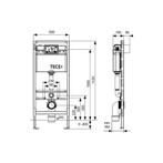 TECE Profile Inbouwreservoir Toiletset Geberit ONE Rimless, Ophalen of Verzenden, Nieuw