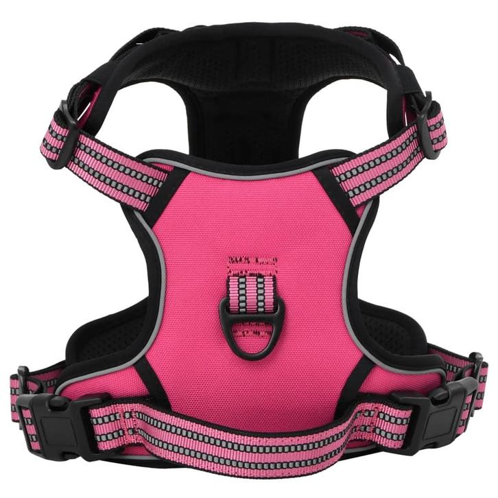 vidaXL Hondentuigje met reflecterende strepen verstelbaar M, Dieren en Toebehoren, Honden-accessoires, Nieuw, Verzenden