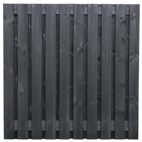 Douglas zwart gespoten tuinscherm geschaafd 180x180cm (priva, Tuin en Terras, Schuttingen, Nieuw, Ophalen of Verzenden