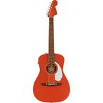 Fender Malibu Player Fiesta Red WN White Pickguard elektrisc, Nieuw, Verzenden