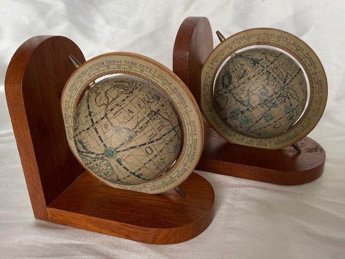 Boekensteunen - Vintage boekensteun paar gemaakt van hout -, Antiek en Kunst, Curiosa en Brocante