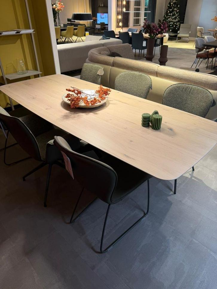 OXXI eetkamertafel 240x100cm inclusief 6 stoelen, Huis en Inrichting, Stoelen, Vijf, Zes of meer stoelen, Overige kleuren, Nieuw