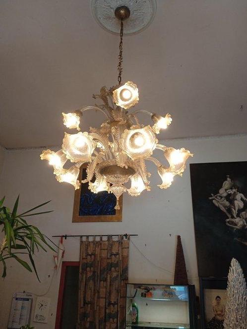 Murano - Kroonluchter - Muranoglas, Antiek en Kunst, Antiek | Lampen