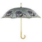 paraplu teak teckel liggend 105cm, Huis en Inrichting, Woonaccessoires | Overige, Verzenden, Nieuw