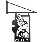Metal Door Sign – Welcome – Mickey Mouse, Ophalen of Verzenden, Mickey Mouse, Nieuw, Beeldje of Figuurtje
