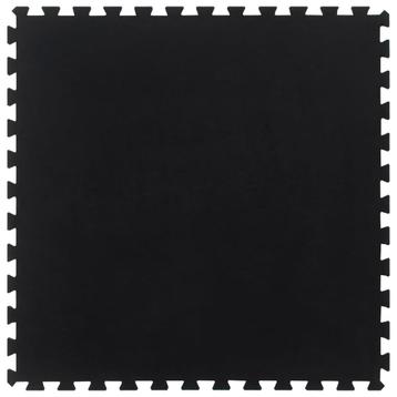 vidaXL Rubbertegel 12 mm 100x100 cm zwart beschikbaar voor biedingen