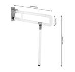 Opvouwbaar toilethandvat voor gehandicaptentoilet, Verzenden, Nieuw