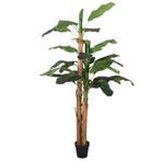 vidaXL Kunstplant bananenboom 22 bladeren 200 cm groen, Verzenden, Nieuw