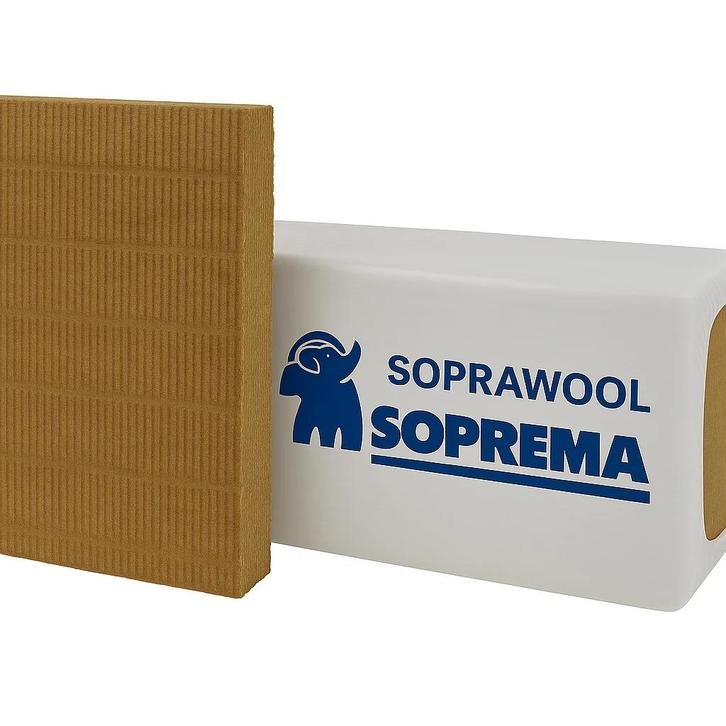 Soprawool Vent 1200x600x70mm 8pl/pak Rd:2.00 (=5,76mÂ²), Doe-het-zelf en Verbouw, Isolatie en Afdichting, Nieuw, 5 tot 10 m², Minder dan 4 cm