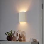 Scandinavische wandlamp wit ovaal - Plaster, Verzenden, Nieuw, Scandinavisch