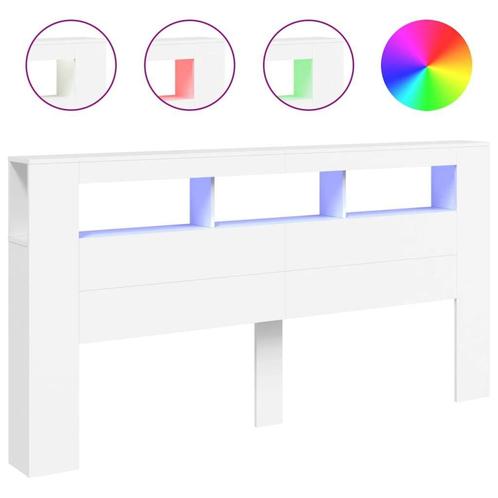 Hoofdeinde 200cm LED | Wit | Tweedekansje | Budgetvriende..., Huis en Inrichting, Slaapkamer | Bedden, Overige maten, 200 cm, Verstelbaar