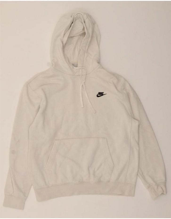 NIKE Mens Hoodie Jumper Medium White Cotton, Kleding | Heren, Truien en Vesten, Verzenden