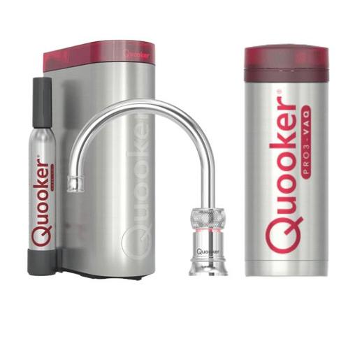 €1916 QUOOKER PRO3 CLASSIC NORDIC ROUND CHROOM + CUBE - 3CN, Huis en Inrichting, Keuken | Keukenbenodigdheden, Ophalen of Verzenden