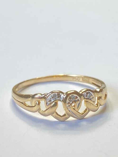 Zonder Minimumprijs - Ring - 18 karaat Geel goud Diamant, Sieraden, Tassen en Uiterlijk, Ringen
