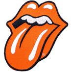 The Rolling Stones - Classic Tongue Oranje patch off. merch, Verzamelen, Ophalen of Verzenden, Nieuw, Kleding