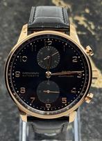 IWC Portugieser Chronograph 41mm - Black Dial - IW371625, Overige merken, Leer, Polshorloge, Nieuw