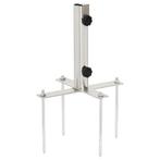 vidaXL Parasolvoet met grondpennen voor Ø32-38 mm staal, Tuin en Terras, Parasols, Verzenden, Nieuw, Parasolvoet