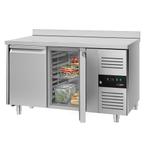 GGM Gastro | Koelwerkbank ECO - 1360x700mm - met 2 deuren &, Witgoed en Apparatuur, Koelkasten en IJskasten, Verzenden, Nieuw