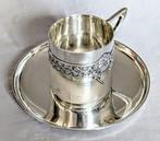 Alphonse Debain - Kop en schotel (2) - .950 zilver - Art