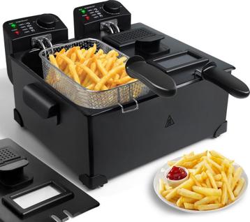 Aigostar Feast 30VDW - Dubbele frituurpan - 2x3 liter - 1800 beschikbaar voor biedingen
