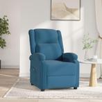 vidaXL Fauteuil elektrisch verstelbaar fluweel blauw, Huis en Inrichting, Fauteuils, Verzenden, Nieuw