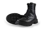 Tommy Hilfiger Veterboots in maat 38 Zwart | 10% extra, Verzenden, Zwart, Overige typen, Zo goed als nieuw