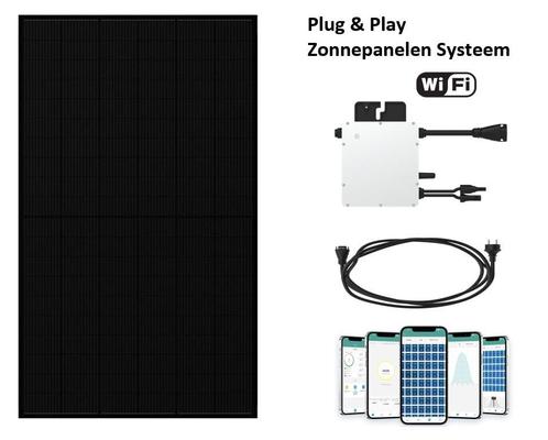 Plug en Play 1 Zonnepaneel 450Wp set met Micro Omvormer+WIFI, Doe-het-zelf en Verbouw, Zonnepanelen en Toebehoren, Compleet systeem