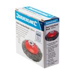 Silverline Staalborstel met gegolfd staaldraad - Ø 100 mm.., Doe-het-zelf en Verbouw, Gereedschap | Slijpmachines, Ophalen of Verzenden
