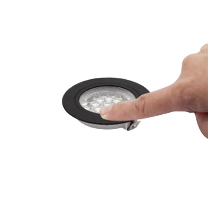 Vechline Inbouwspot Corvus Mini 2W Touch Zwart, Huis en Inrichting, Lampen | Spots, Ophalen of Verzenden