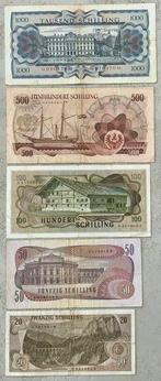 Oostenrijk. - 20, 50, 100, 500, 1000 Schilling - various, Postzegels en Munten