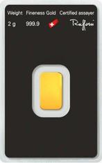 2 gram - Goud .999 - Argor-Heraeus, Switzerland - Met, Postzegels en Munten, Edelmetalen en Baren