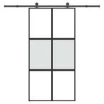 vidaXL Schuifdeur met beslag 102,5x205 cm gehard glas en, Doe-het-zelf en Verbouw, Deuren en Horren, Verzenden, Nieuw