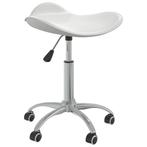 vidaXL Eetkamerstoel draaibaar kunstleer wit, Huis en Inrichting, Stoelen, Verzenden, Nieuw, Wit