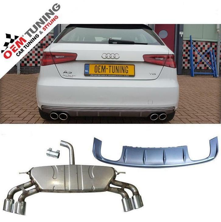 AUDI S3 S4 S5 S6 S7 DIFFUSERS voor A3 A4 A5 A6 A7  2008-2018, Auto-onderdelen, Carrosserie en Plaatwerk, Nieuw, Audi, Achter, Bumper
