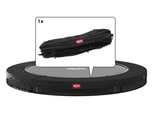Trampoline Rand Berg Favorit inground 380 cm Zwart, Kinderen en Baby's, Speelgoed | Buiten | Trampolines, Nieuw, Ophalen of Verzenden